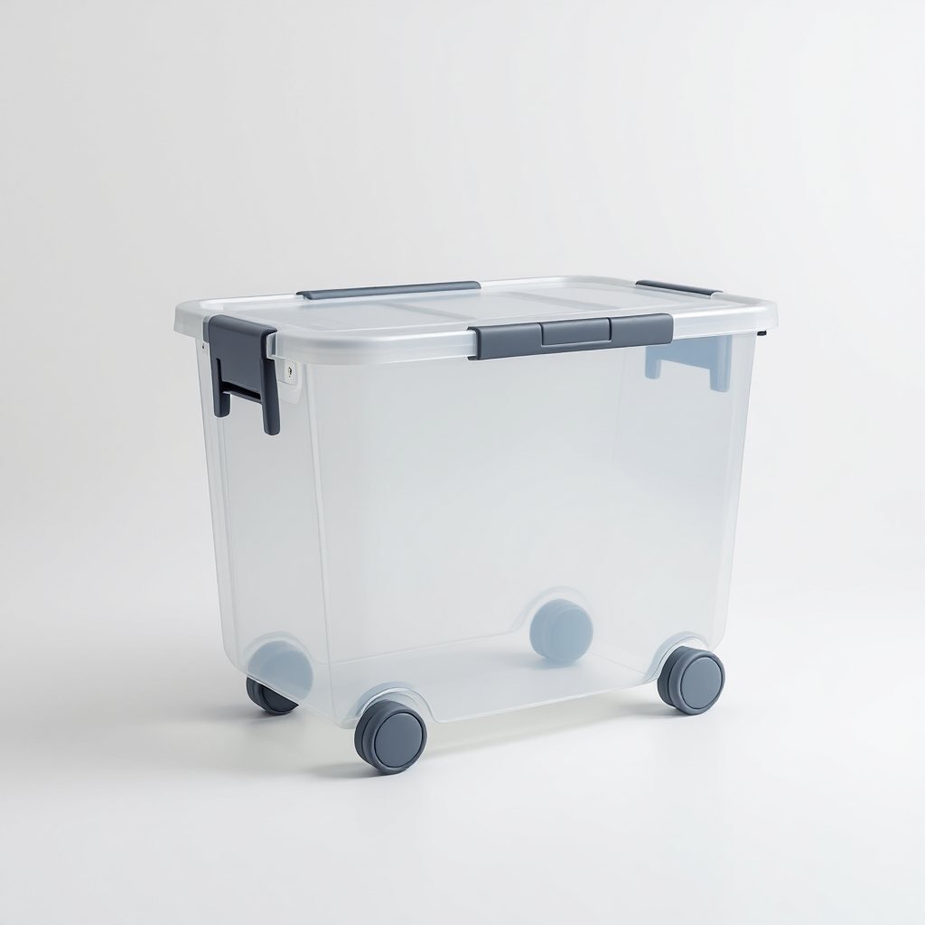 Boîte sous-lit 45 L à roulettes